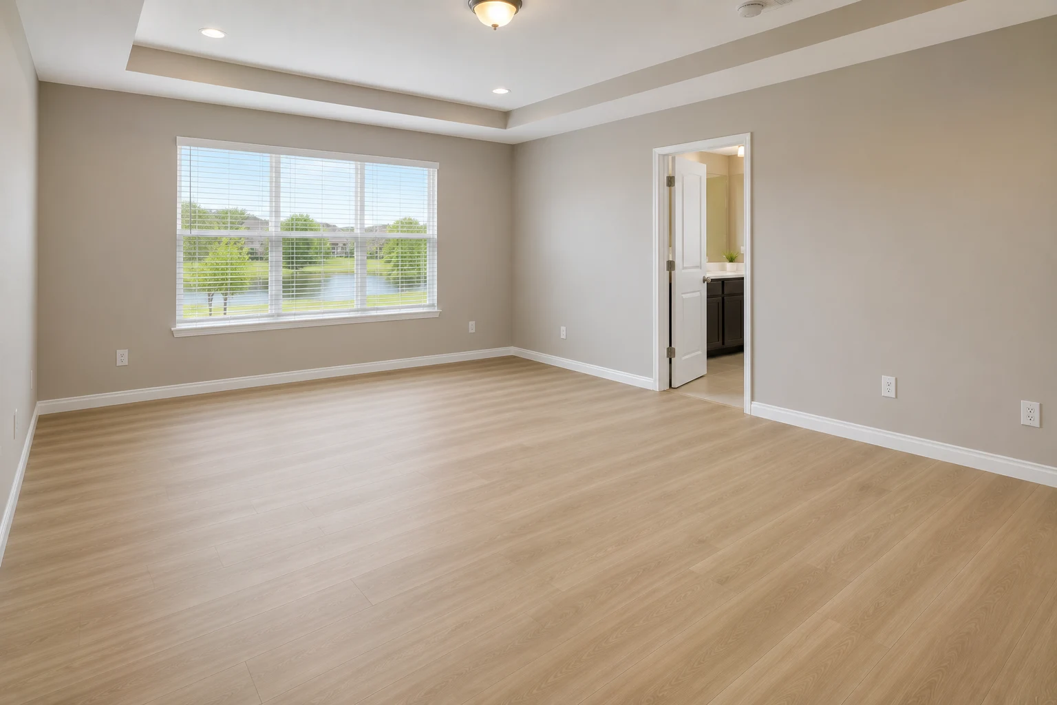 Engineered hardwood flooring after installation by SAVAM House